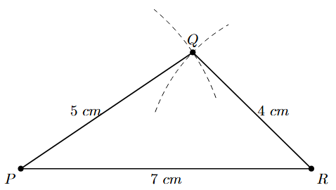 Step 3: Join PQ and QR